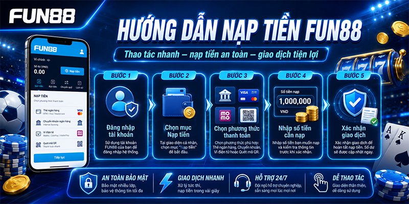 Hướng dẫn nạp tiền Fun88